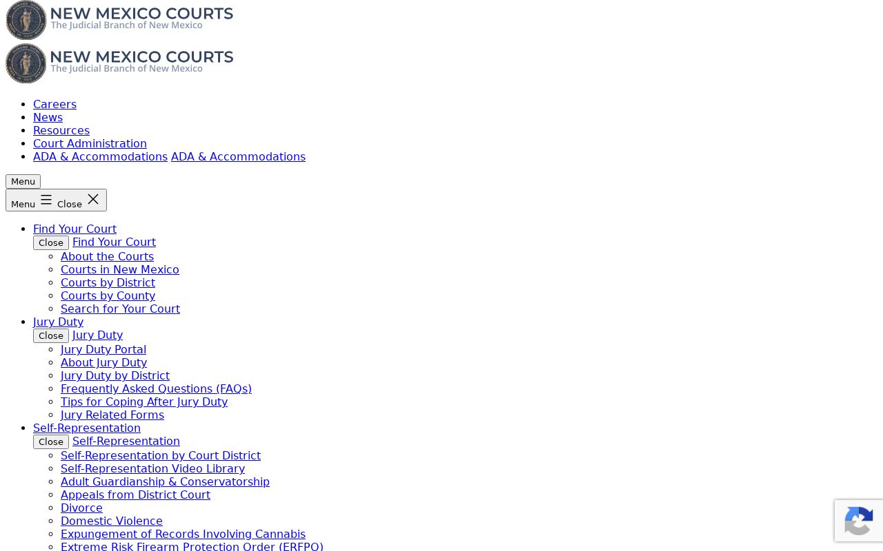 Catron County court records request through the New Mexico Judiciary IPRA form