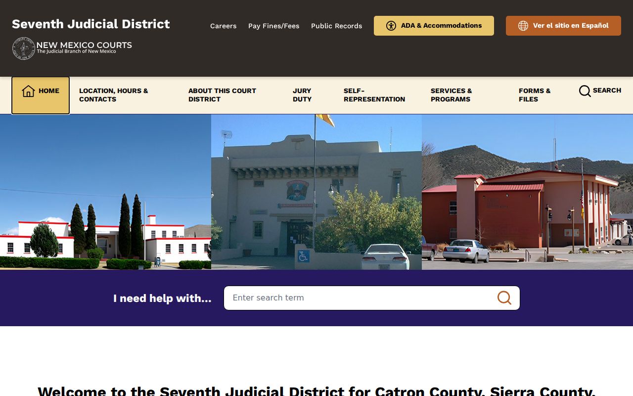 Catron County court docket Seventh Judicial District hearing resources